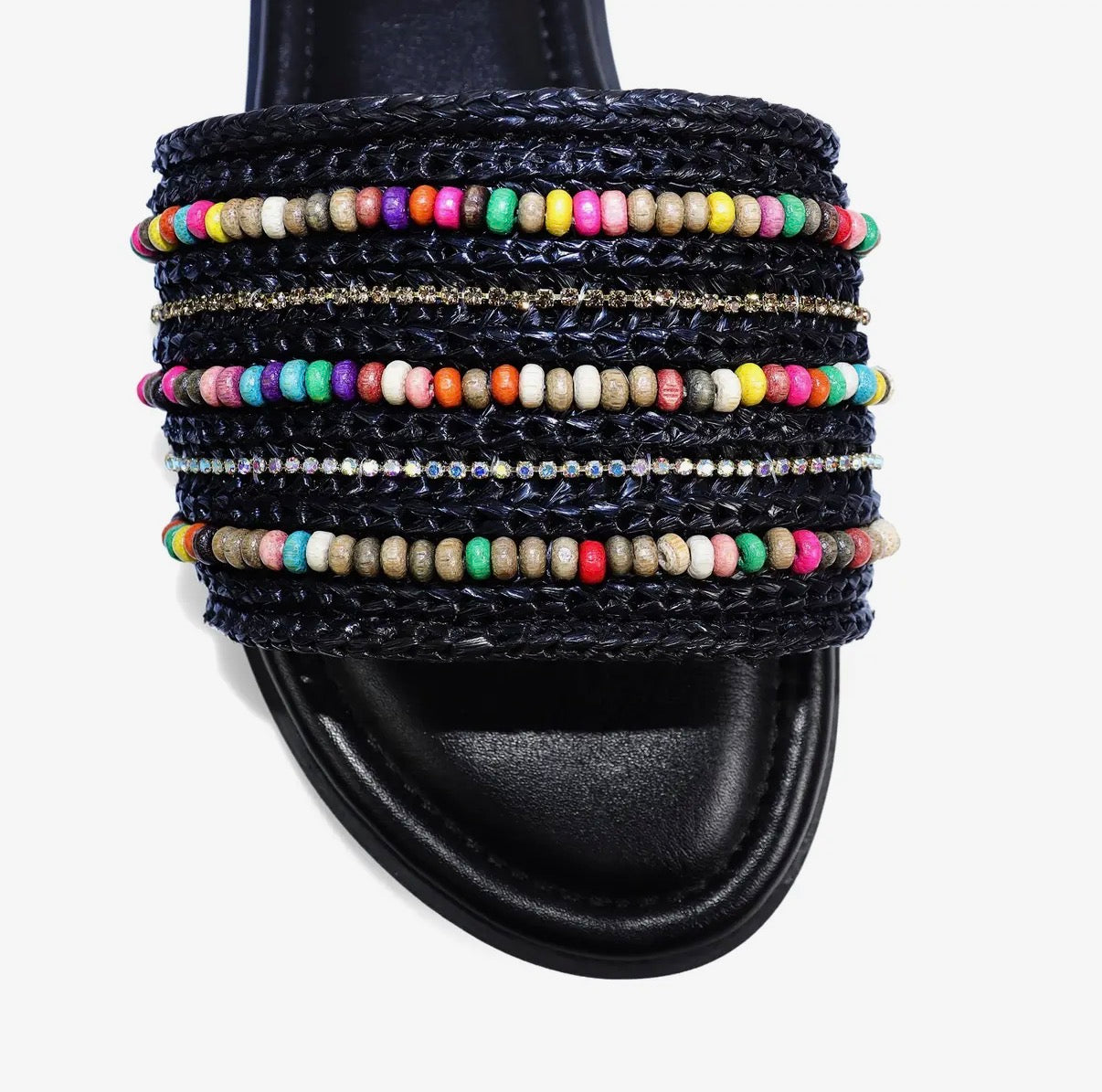 Rich Girl Beaded Slides