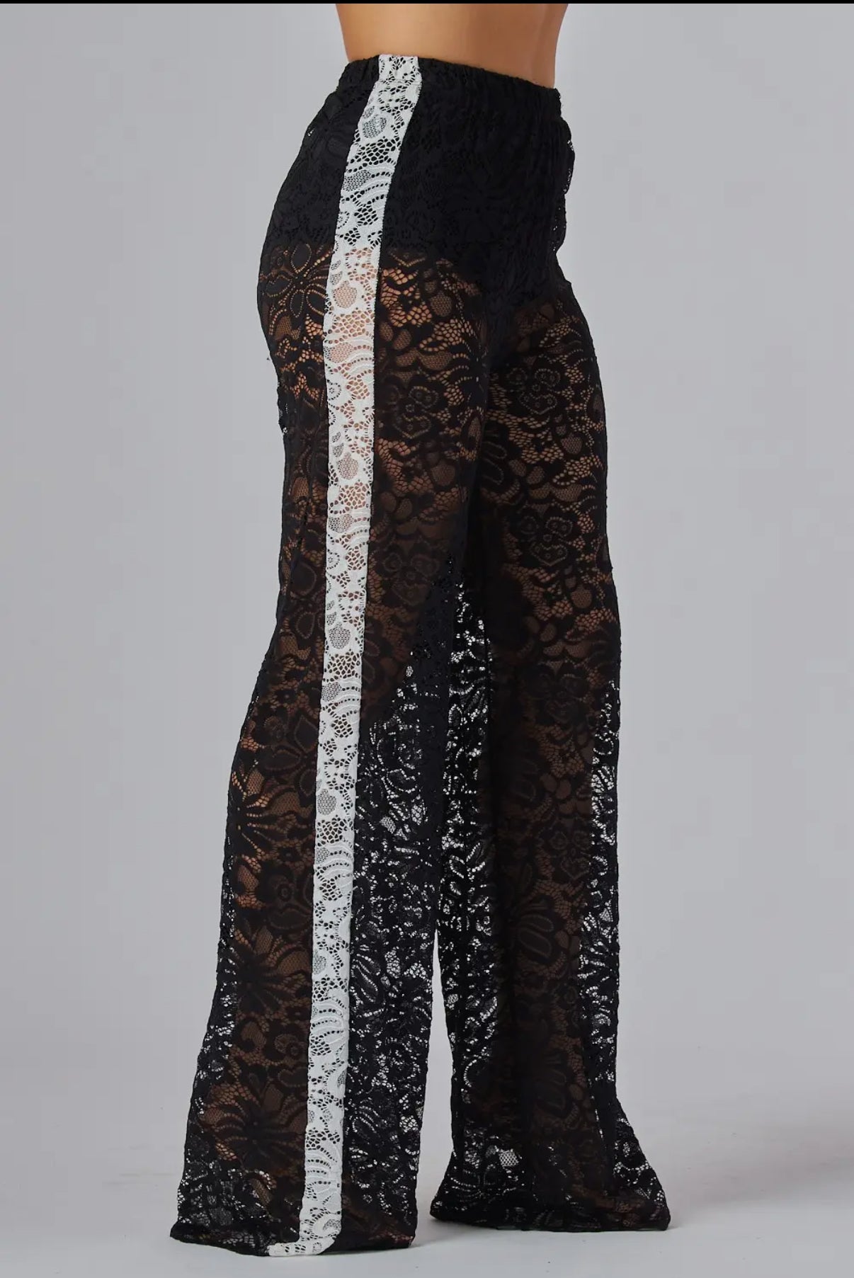 Midnight Bloom Lace Set
