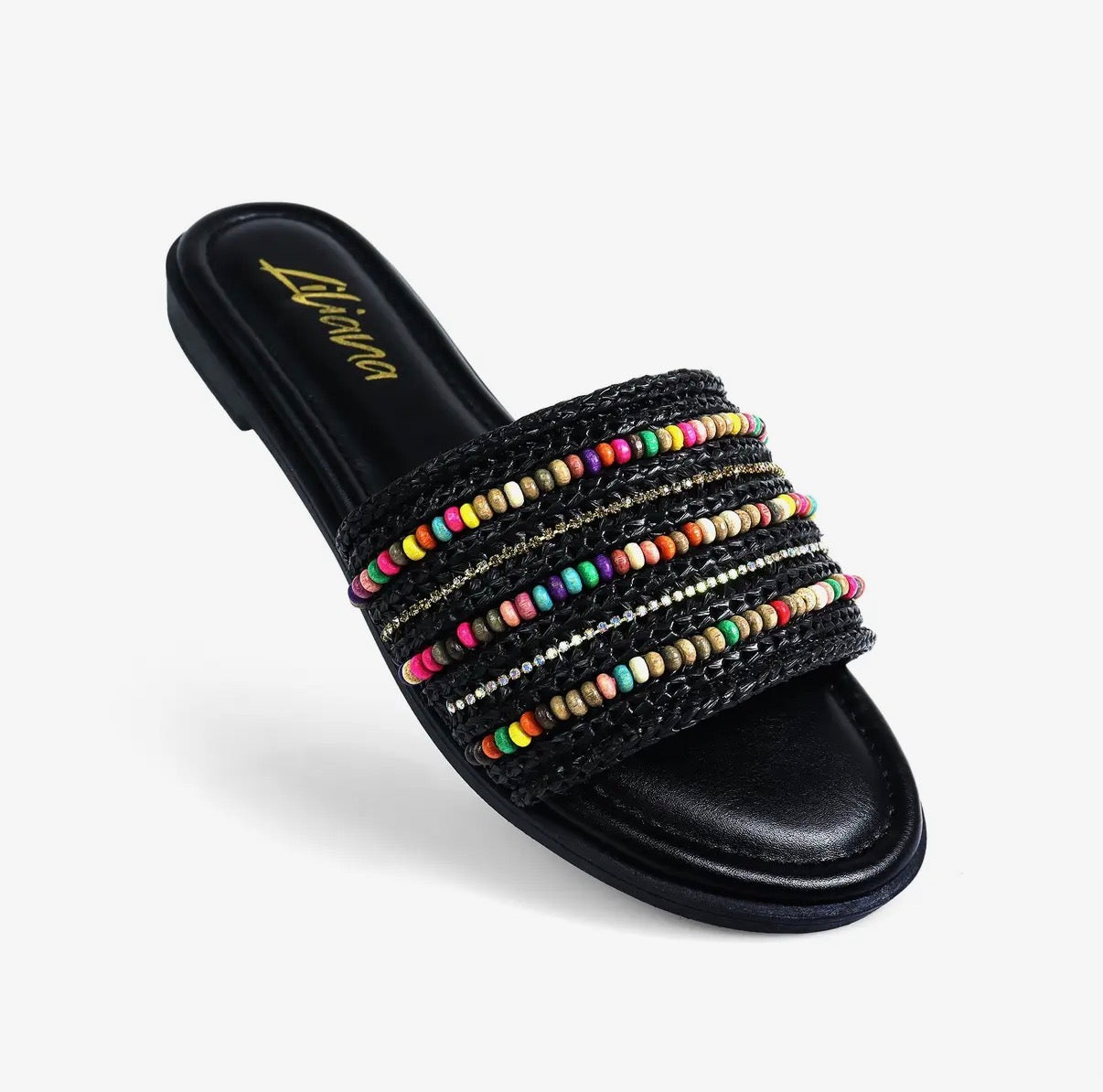 Rich Girl Beaded Slides