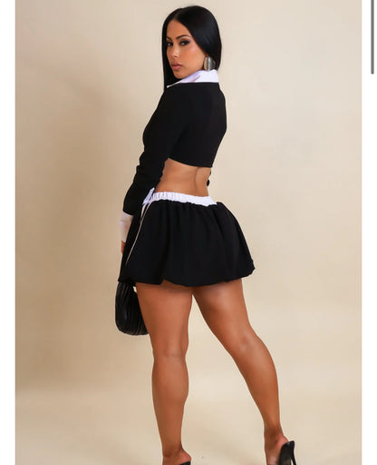 Varsity Luxe Two-Piece Set