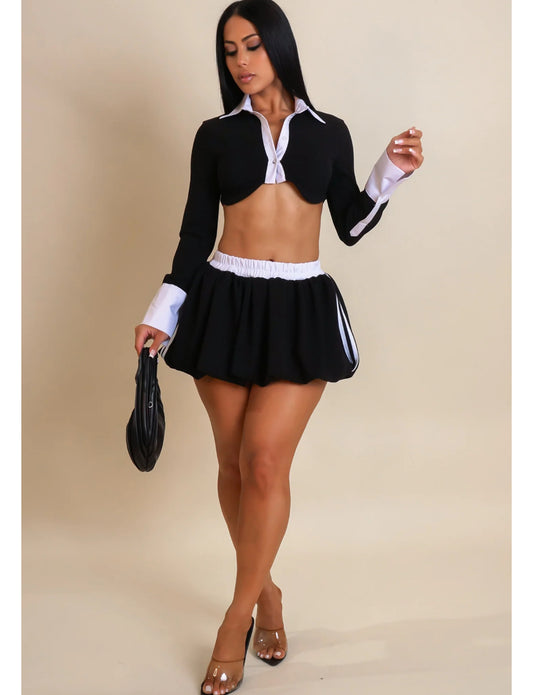 Varsity Luxe Two-Piece Set